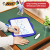 BIC Velleda Double-sided Whiteboard (21 x 31cm) with 2 Dry Erase Pens -2 to 36