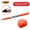 BIC PERMANENT MARKERS FINE ASSORTED - PACK OF 12
