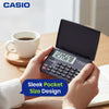 Casio LC-160LV Pocket Calculator, 8-Digit with Large LCD Display, Flip Cover Calculator (Black)