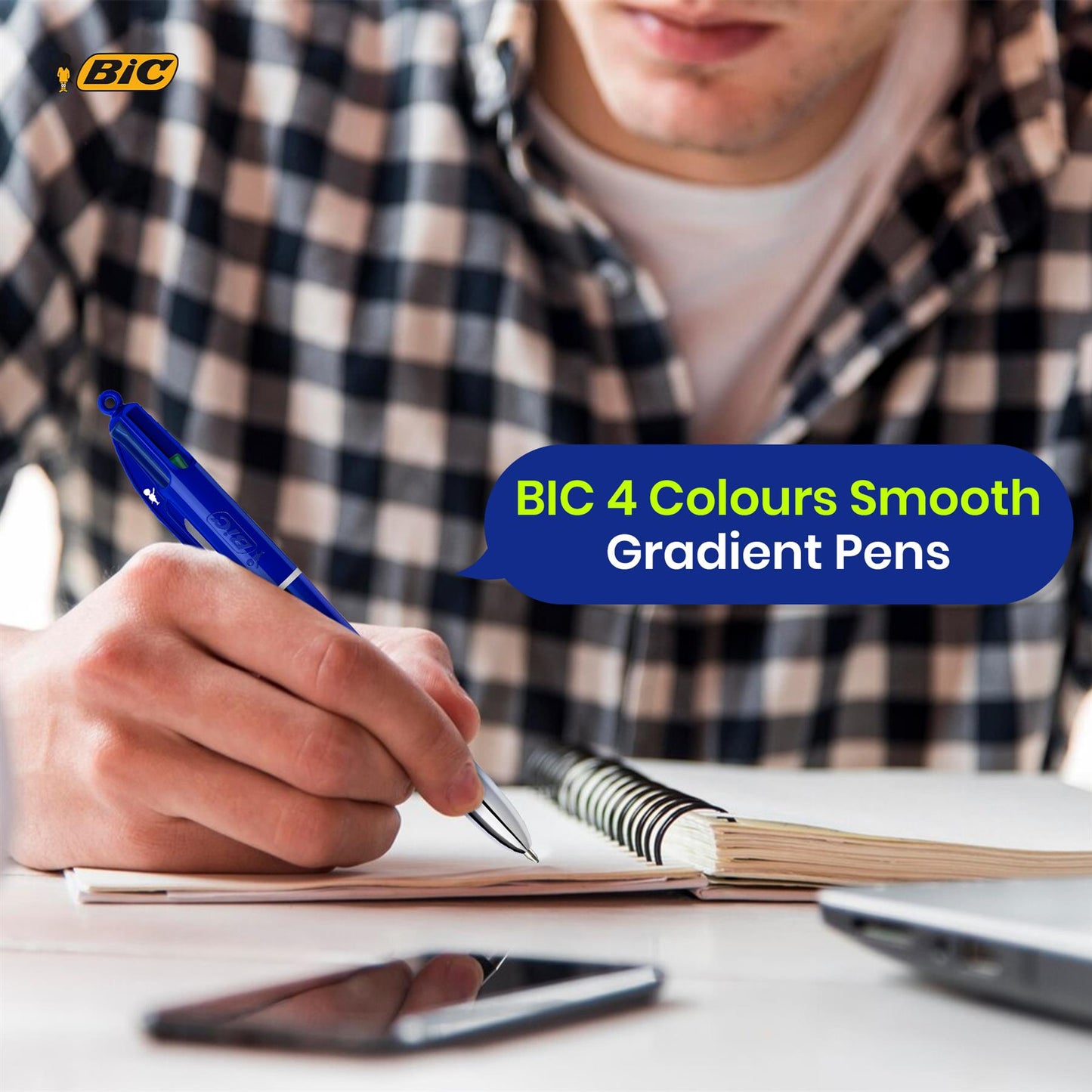 Bic 4 Colour Smooth Gradient  - Pack of 6