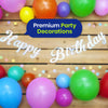 Blue Balloons Silver Garland and Bunting Birthday Party Decorations Set