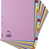 ELBA A4 CARD DIVIDERS 20 PART ASSORTED