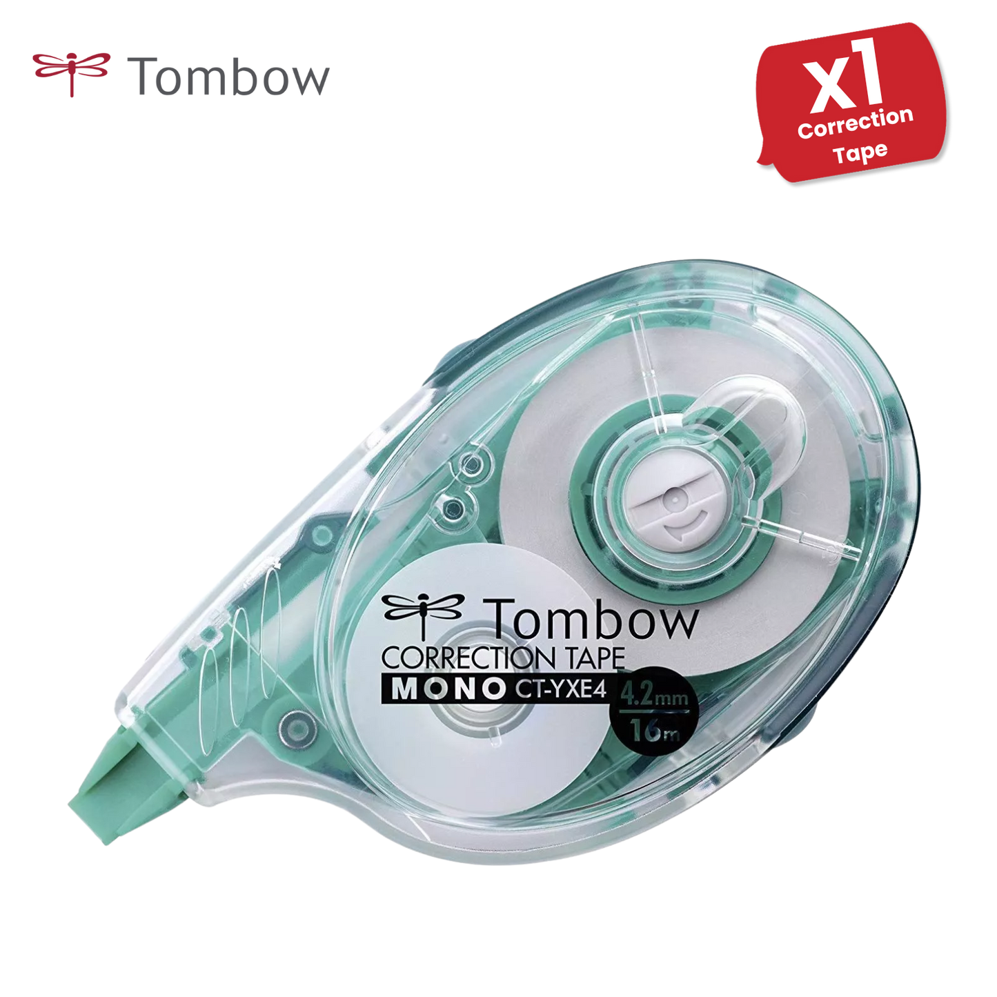 Tombow Correction tape MONO YXE4 4.2mm x 16m refillable Pack of 1 - 1 to 36 Packs