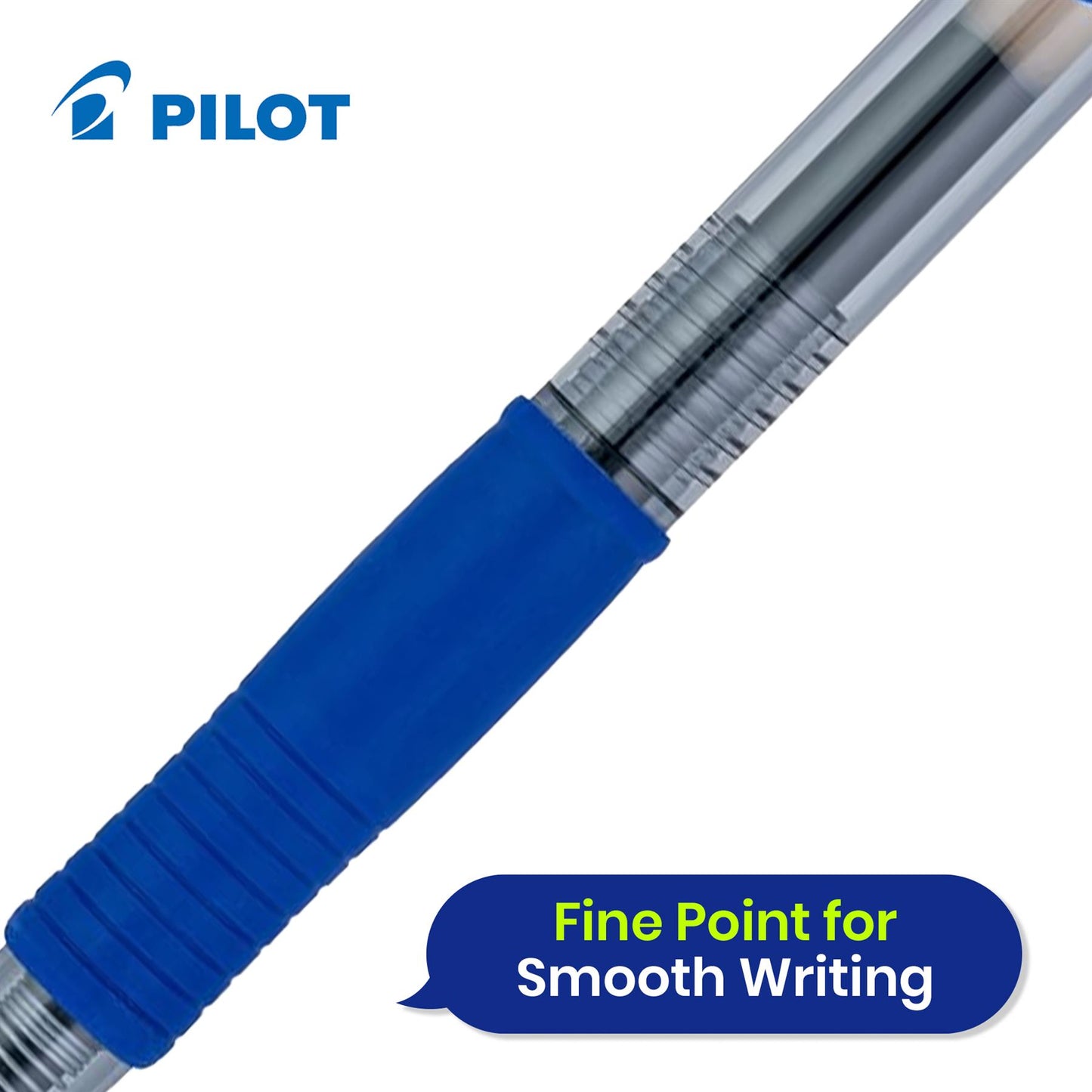 Pilot G-207 Retractable Gel Rollerball Medium Value Pack Blue (Pack of 6)