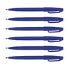 Pentel Sign pen Fibretip Blue Pack of 6