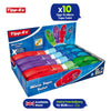 Tippex Micro Tape Twist 10 Pack Assorted Colours with Rewinding and Twist Cap