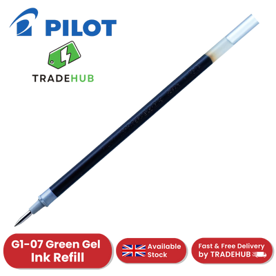 Pilot G1-07 Gel Pen Refill Green Ink - Single & Multi Refills for Smooth Writing
