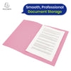 Exacompta Square Cut Folder Strong, 315gsm Manilla Holds A4 Foolscap Documents, Pack of 100 (Pink)