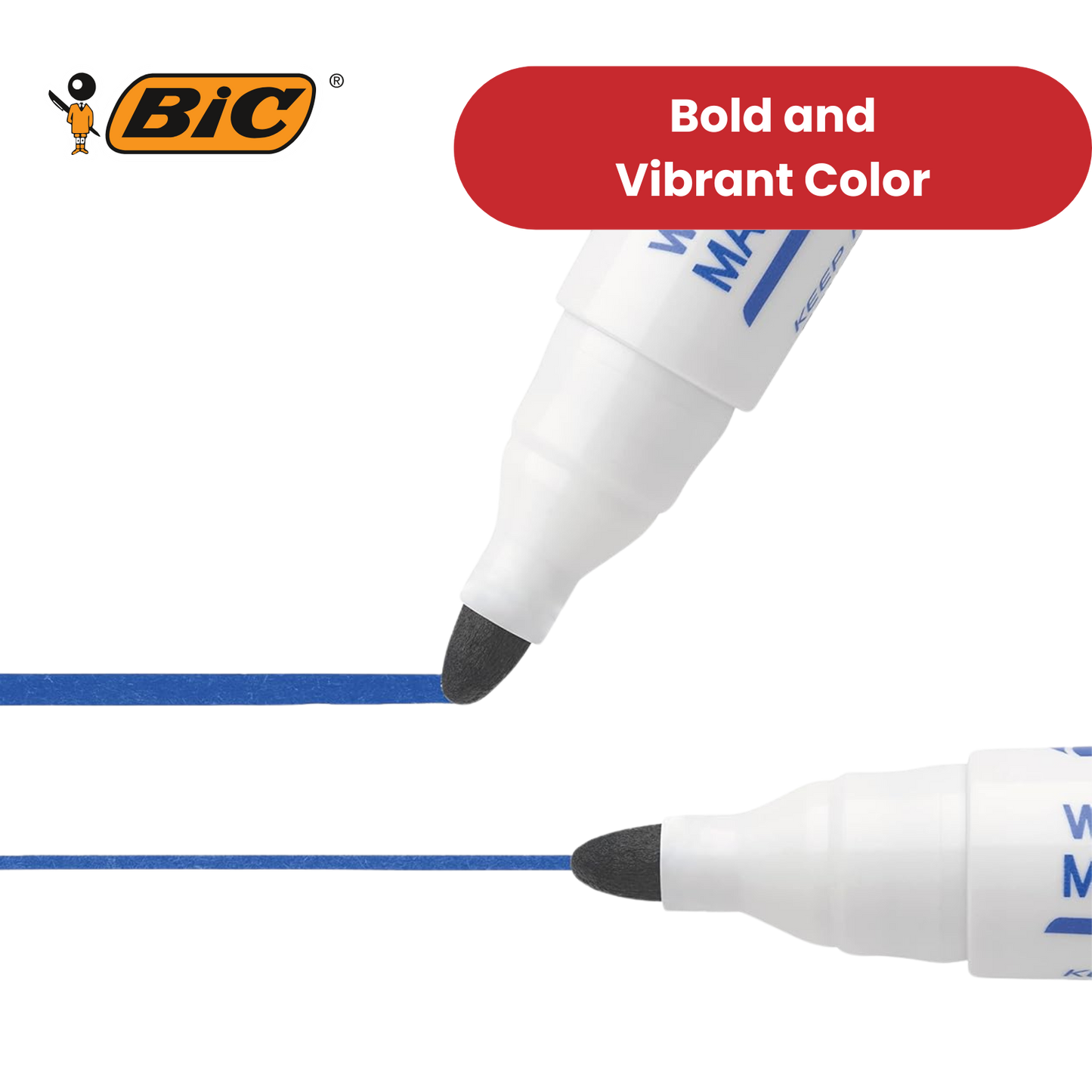 BIC Velleda 1701 ECOlutions Whiteboard Markers Assorted - Pack of 4