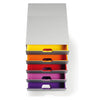 Durable VARICOLOR 10 Drawer Unit, Desktop Drawer Set with 10 Colour Coded Draws, Ideal for Storing Documents and Paper Work