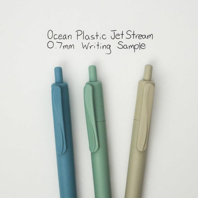 Uni Jetstream Eco Med Retractable Rollerball Pen Black - Pack of 6