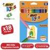 BIC Kids Tropicolors 2 Colouring Pencils Assorted - Pack of 18 - 1 to 5 Packs