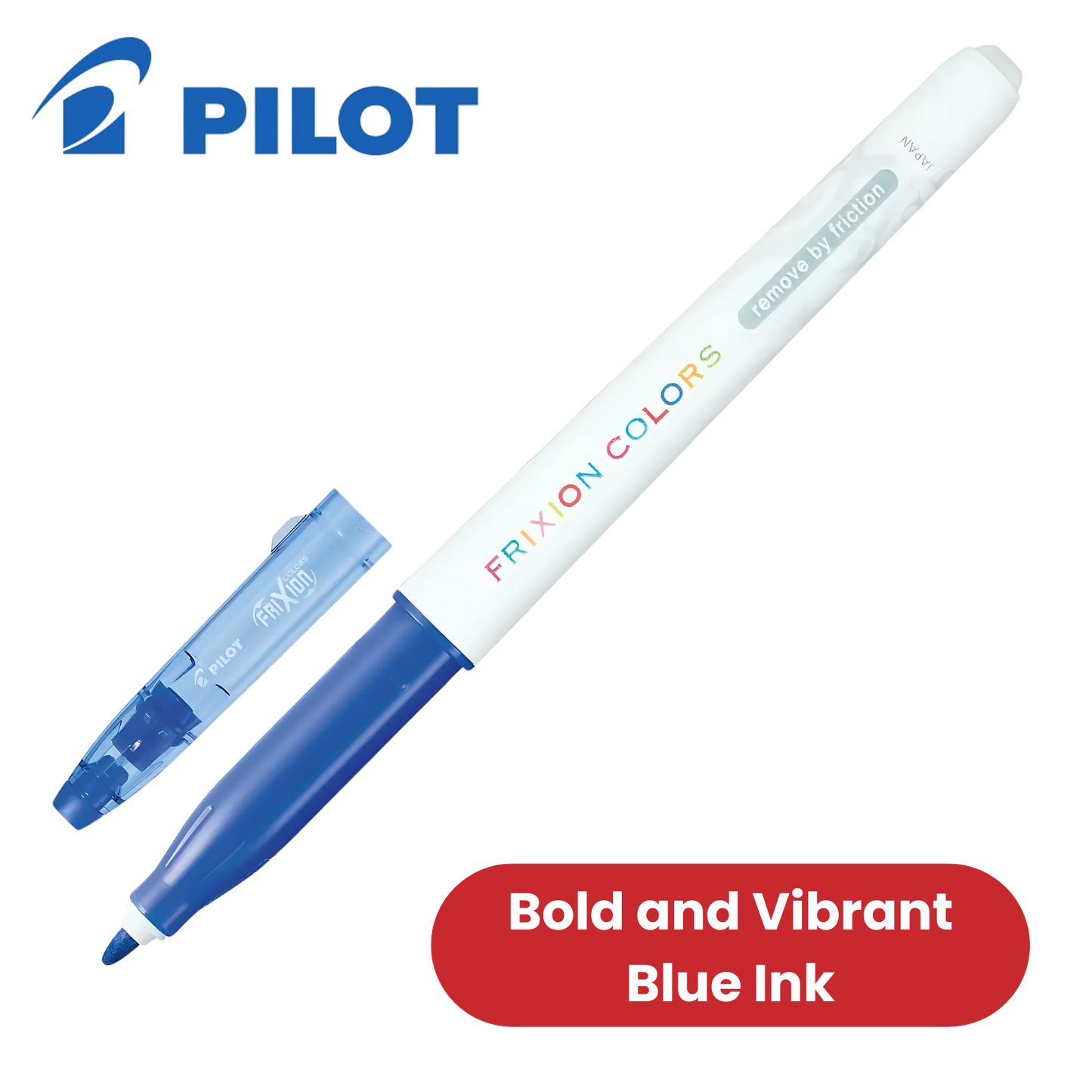 Pilot Frixion Colors Blue Erasable Gel Ink Markers for Smooth & Creative Writing