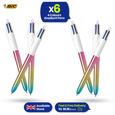 Bic 4 Colour Gradient  - Pack of 6