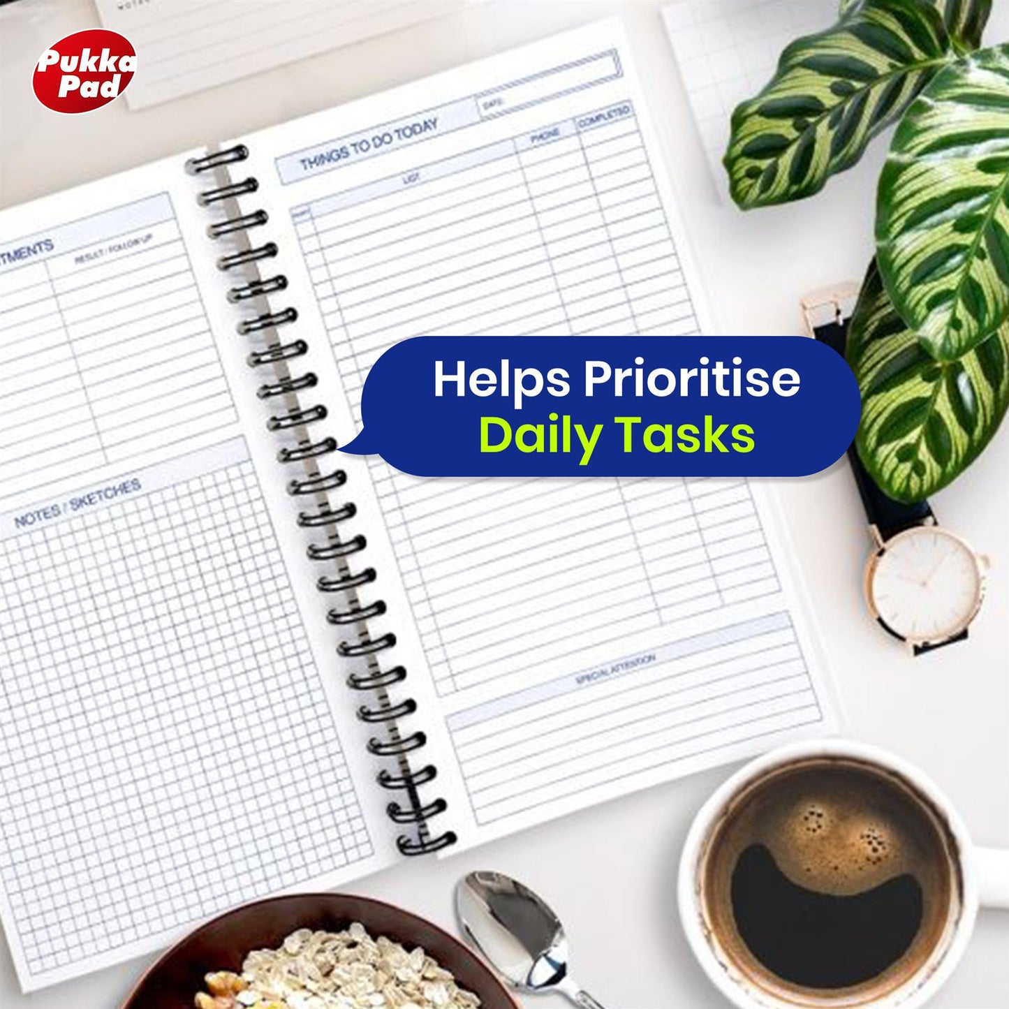 BIC Permanent Markers Set for Clear Task Notes 6x and Pukka Pad for Writing 3x, Daily Planning Items