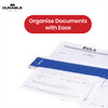 Durable Blue Expanding File Organiser, A-Z & 1-31 Polypropylene Folder for Desk Filing