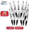 Sharpie Double-Sided Pen - Black Dual Tip Colouring Pens, Fine & Ultra Fine Tip Artist Pens For Kids