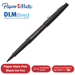 Paper Mate Flair Original Felt Tip Pen Black for Notes, Journaling & Office Use