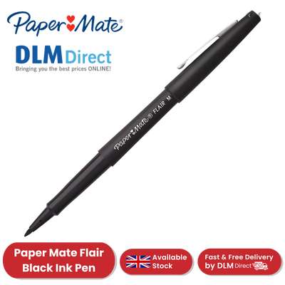 Paper Mate Flair Original Felt Tip Pen Black for Notes, Journaling & Office Use