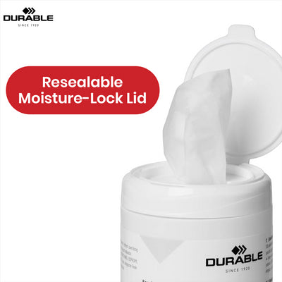 Durable Whiteboard Cleaner Wipes - 100 Biodegradable Alcohol Free Wipes Resealable Box for Schools