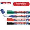 Edding 360 Drywipe Marker Assorted Pack of 4 - 1 to 5 Packs