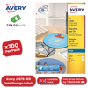 Avery J8676-100 Data Storage Labels, 200 Per Pack, 117 mm, Permanent - 1 to 5