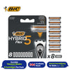 BIC Flex 5 Hybrid Men's Razor Refills  - Box of 4 Cartridges - 2 Packs