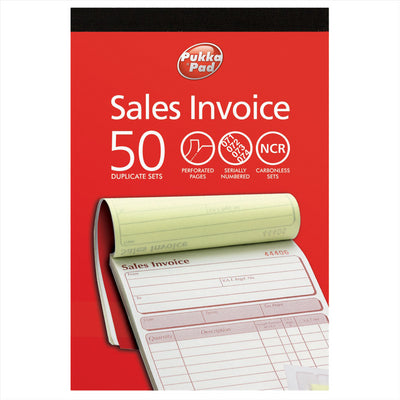 Invoice Book Carbonless NCR Duplicate Pad Sales Record Book for Office