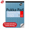Pukka Pad A5 Writing Pad 160 Perforated Tear-Out Sheets Notepads, 80GSM Lined Notebook for Work
