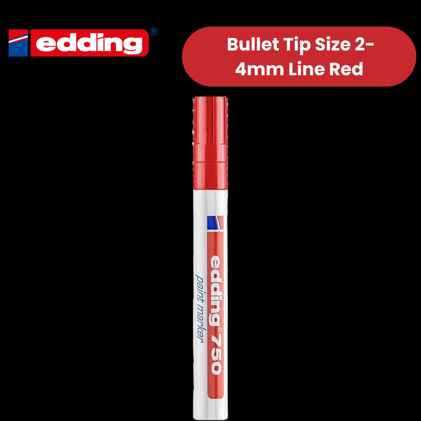 Edding Paintmarker Opaque Red Pack of 10