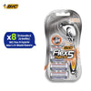 BIC Flex 5 Hybrid, Men's 5-Blade Razors, Precision Blade for Accuracy, Pack with 1 Handle and 4 Refills