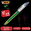 Bic 4 Colours Fluo Retractable Ballpoint Pen - Pack of 1