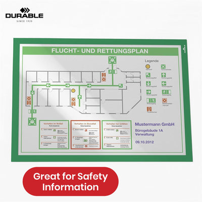 Durable Magnetic Frame 2 Pcs Metal Display Holders, Green A3 Wall Mount Holders for Posters