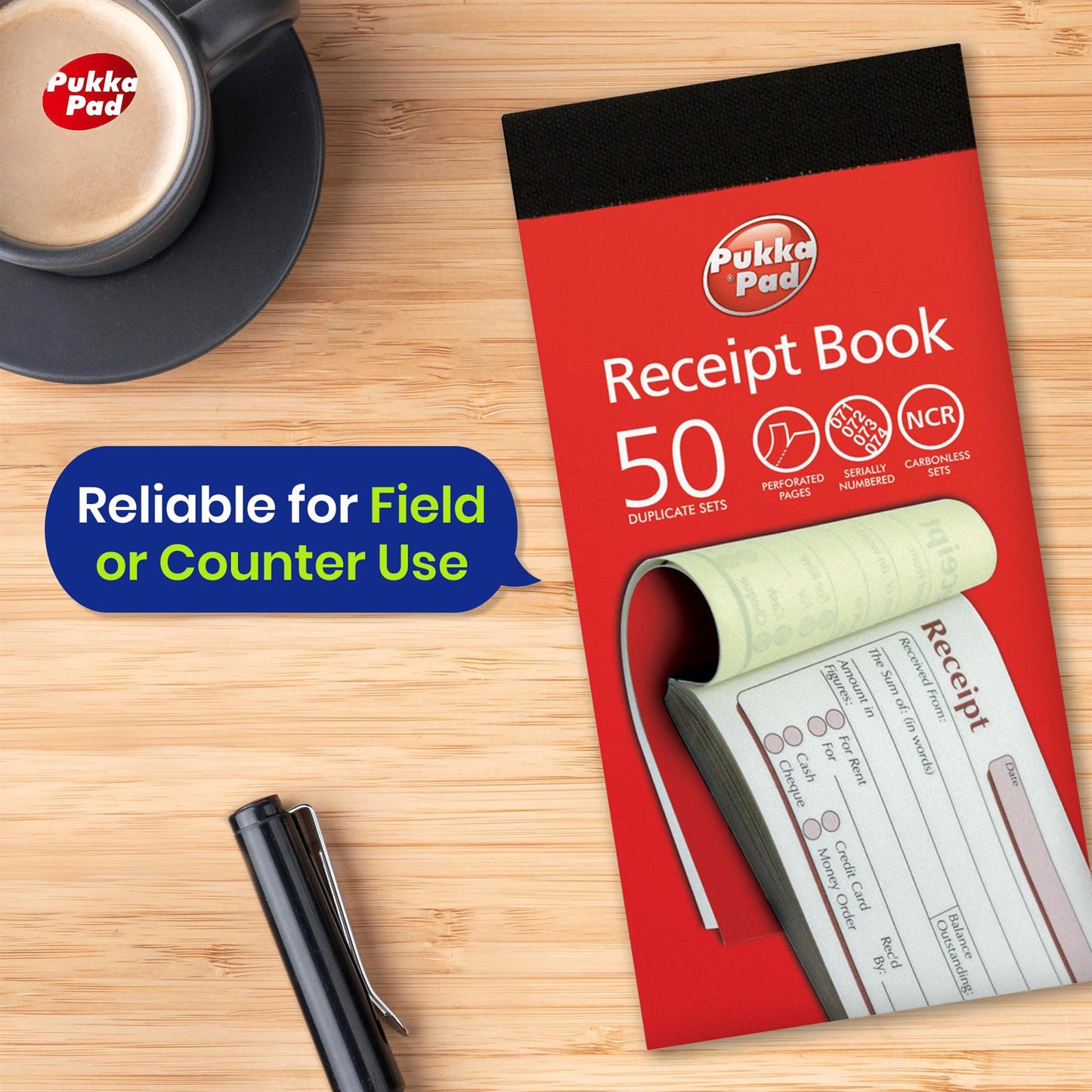 Invoice Book Hard Cover 50 NCR Duplicate Sets Sales Record Book (Pack of 5)