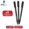 STAEDTLER Lumocolor Black Permanent Marker - 318F 0.6mm Fine Tip Writing Markers for Office