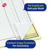 Invoice Book Hard Cover NCR 50 Set Duplicate Pad for Office
