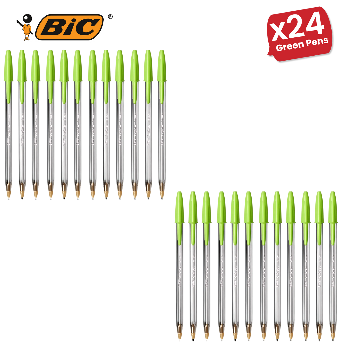Bic Cristal Fun Ball Pen � Green -Pack of 1