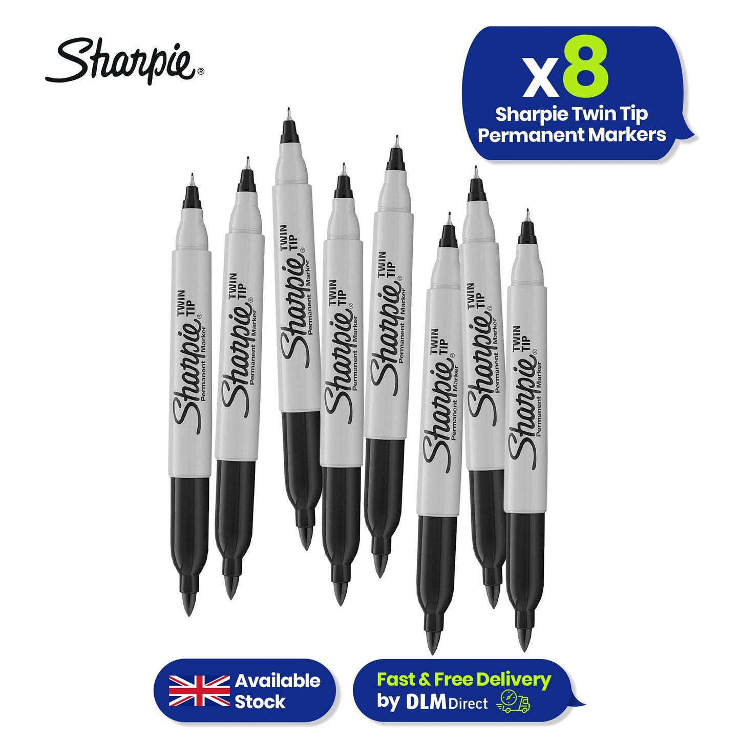 Sharpie Twin Tip - Pack of 8