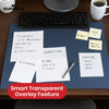 Durable Dark Blue Desk Mat - PVC Non Slip Desk Cover, Transparent Overlay Laptop Mat for Office & School
