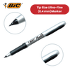 BIC Marking Permanent Markers Ultra Fine Tip Black - Pack of 12 - 1 to 5 Packs