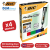 BIC ONYX 1482 Mini Permanent Marker Bullet Tip Assorted Pack of 4 - 1 to 5 Packs