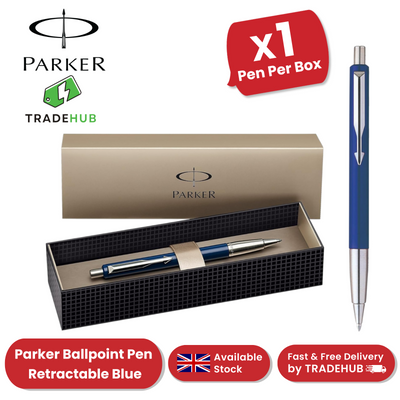 PARKER VECTOR BLUE BALLPOINT MEDIUM NIB BLUE INK - Pack of 1 to 5