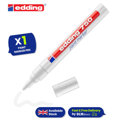 edding 750 PAINT MARKER PEN WHITE pack of 1 + Sharpie Permanent Markers  pack of 1 per pack 18 + Paper Mate black Flair Felt Tip Pens pack of 4 pens