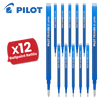 Pilot Frixion Roller Ballpoint Pen Refills 0.7mm Tip Smooth Writing - Blue Ink