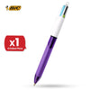 Bic 4-Colours Grip Fashion Ballpoint Pen 1.0mm - Pack of 1