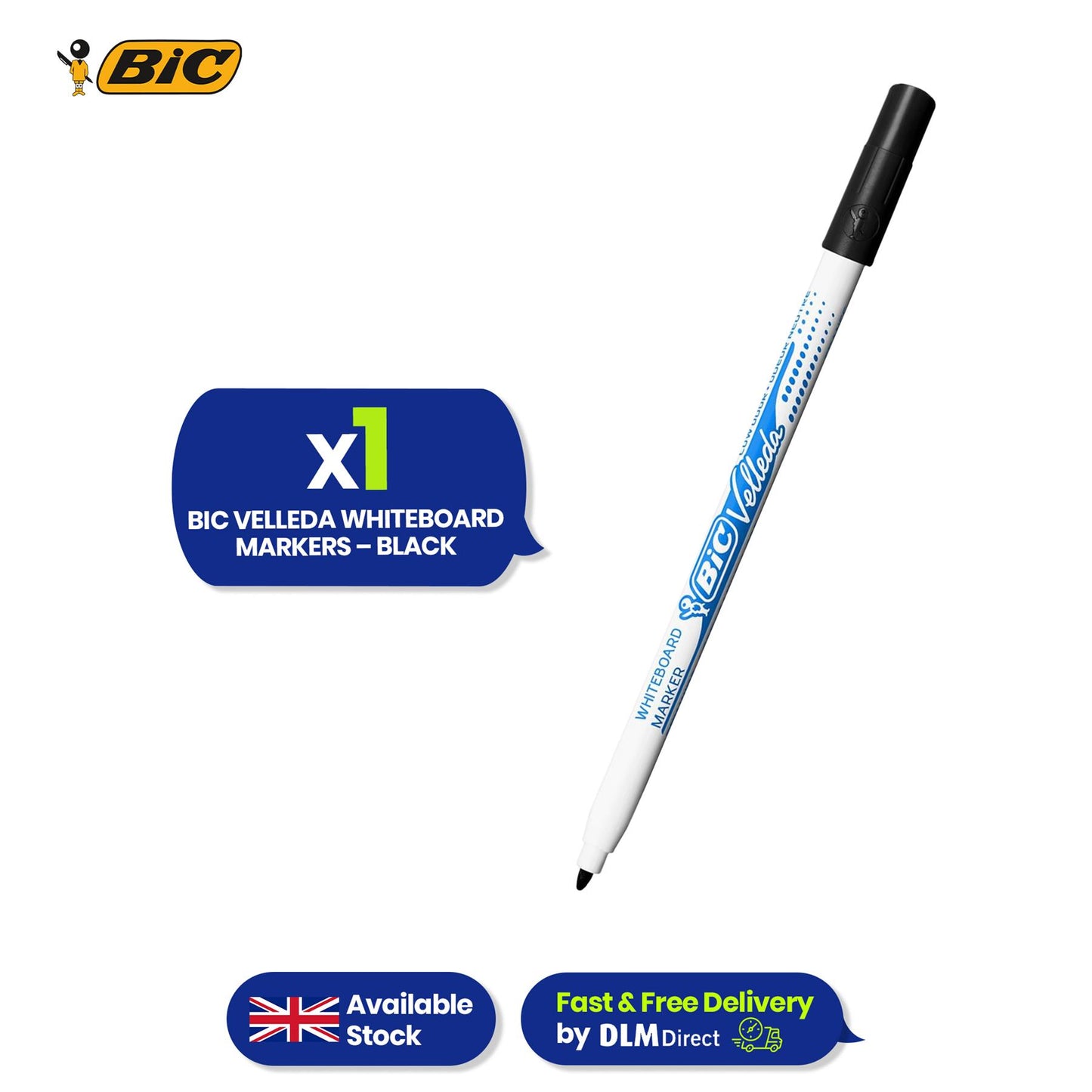 Whiteboard Marker Plastic Bullet Tip Dry Erase Pen Low Odour Ink for Office School