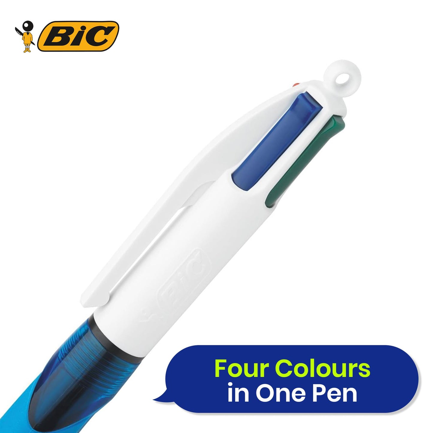 BIC 4 Colours Extra-Comfort Grip - Pack of 3