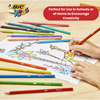 BIC Kids Tropicolors Colouring Pencils, Vibrant Colors - Creative Fun Pack of 12