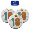 Silver 18th Birthday Badge 8.5cm Age Badge for Party Outfit and Celebrations