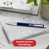 PARKER VECTOR BLUE BALLPOINT MEDIUM NIB BLUE INK - Pack of 1 to 5